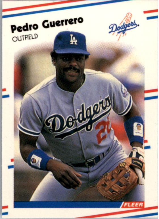 1988 Fleer Mini Baseball Cards 083      Pedro Guerrero